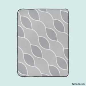 Modern Curve Minimalist Fleece Blanket 1