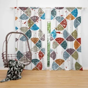 Modern Geometrics Design Curtain