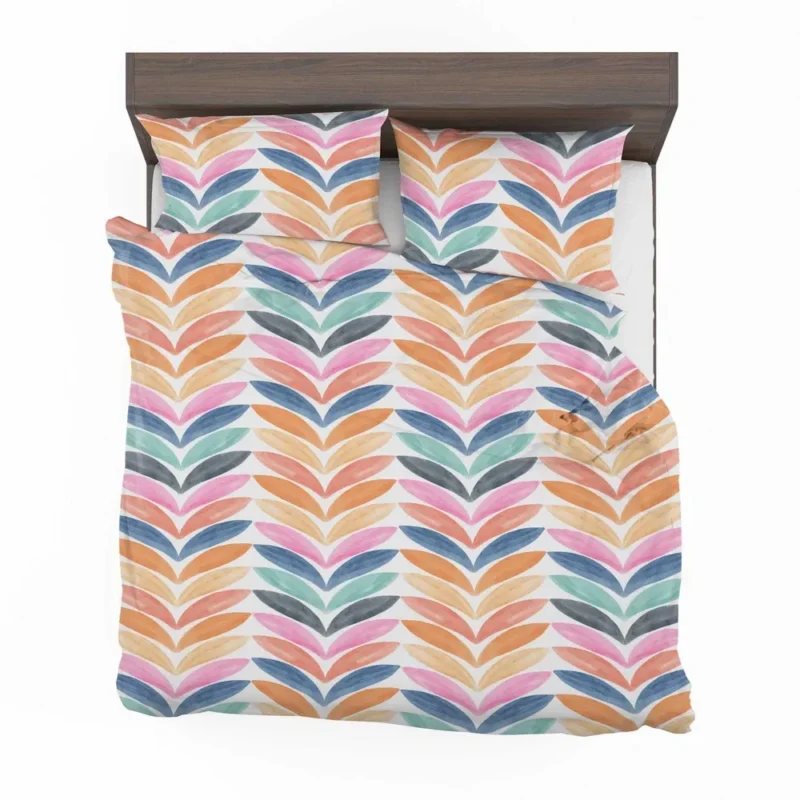 Multi Chevron Petal Zigzag Bedding Set 2