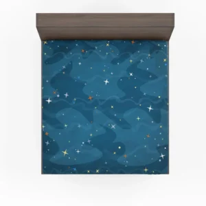 Night Sky With Little Stars Fitted Sheet