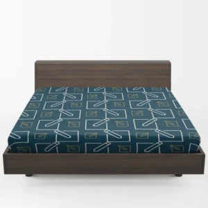 Notepad Pencil Minimalist Fitted Sheet 1