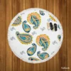 Paisley Ethnic Design Round Beach Towel