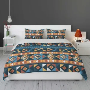 Peruvian Flat Design Pattern Illustration Bedding Set 1