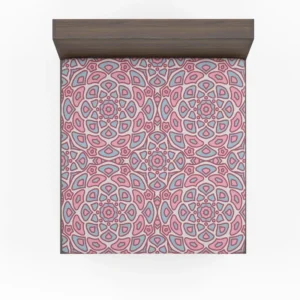 Pink Ethnical Tribal Design Fitted Sheet