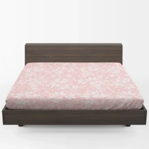 Pink Flower Seamless Pattern Fitted Sheet 1