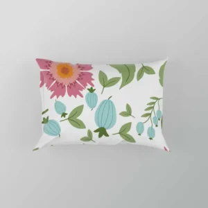 Pink Gaillardia Flowers Spring Pattern Pillow Case