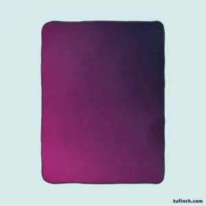 Purple Deep Blue Gradient Fleece Blanket 1