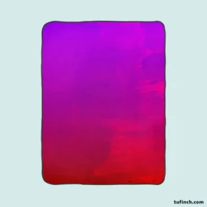 Purple Red Watercolor Gradient Fleece Blanket 1