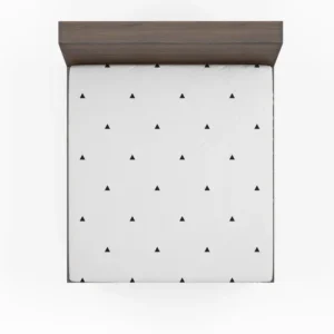 Random Triangle Minimalist Pattern Fitted Sheet