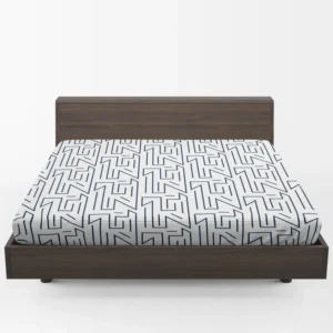 Repeat Lines Minimal Pattern Fitted Sheet 1