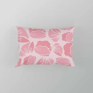 Rose Pink Floral Petals Pillow Case