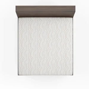 Seamless Linear Flat Abstract Lines Pattern Fitted Sheet