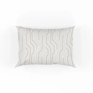 Seamless Linear Flat Abstract Lines Pattern Pillow Case