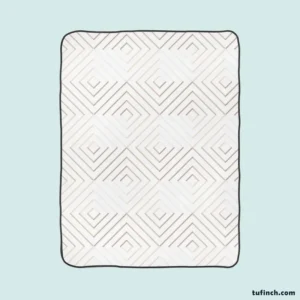 Seamless Minimalist  Flat Lines Pattern Fleece Blanket 1