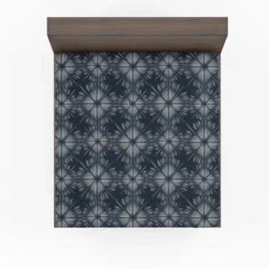Shibori Indigo Ikat Design Fitted Sheet