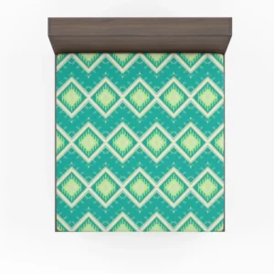 Shweshwe Diamond Ikat Design Fitted Sheet