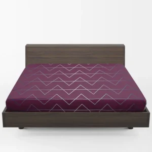 Silver Triangle Pattern On Stripe Fitted Sheet 1