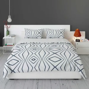 Simple Geometric Pattern with Tribal Shapes Bedding Set 1