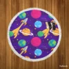 Space And Universe Exploration Round Beach Towel