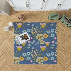 Spring Bloomed Florals Pattern Rug