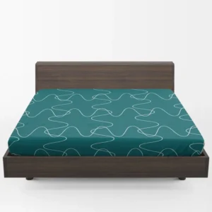 Square Shaped Waves Minimal Pattern Fitted Sheet 1