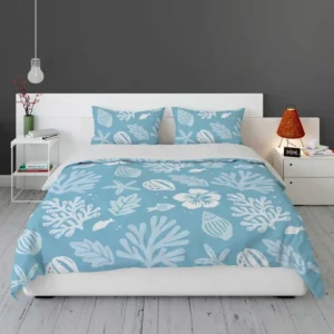 Summer Duotone Flat Pattern Design Bedding Set 1
