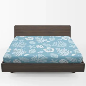 Summer Duotone Flat Pattern Design Fitted Sheet 1