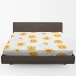 Sun Rise Sun Pattern Fitted Sheet 1