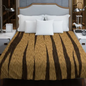 Tiger Skin Texture Seamless Pattern Duvet Cover