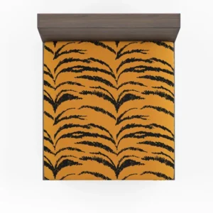 Tiger Stripes Seamless Pattern Fitted Sheet