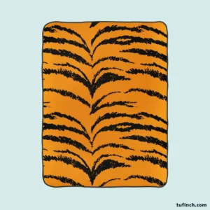 Tiger Stripes Seamless Pattern Fleece Blanket 1