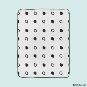 Tiny Droplet Minimal Pattern Fleece Blanket 1