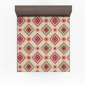 Tribal Aztec Argyle Design Fitted Sheet