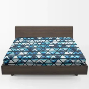 Tribal Galaxy Blue Triangle Fitted Sheet 1