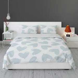 Tropical Blue Heart Balloon Bedding Set 1
