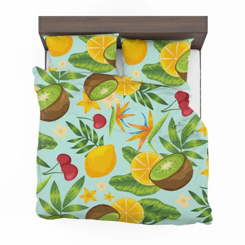 Tropical Fruits Pattern Bedding Set 2