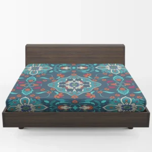 Turkish Folk Art Pattern Fitted Sheet 1