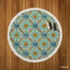 Turkish Islamic Design Round Beach Towel