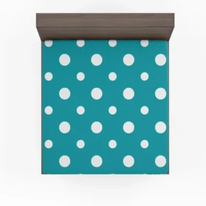 Turquoise Polka Dot Fitted Sheet