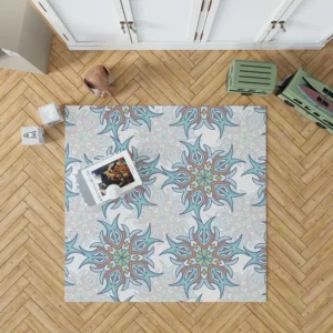 Twirls Continuous Pattern Rug