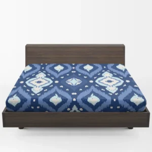 Uzbek Ikat Design Fitted Sheet 1