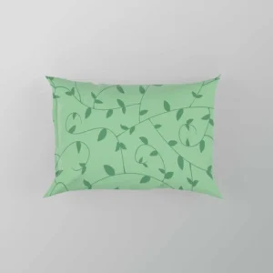 Vining Plant Leaves Pattern Pillow Case