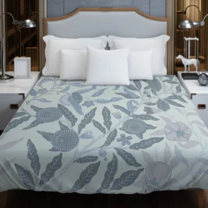 Vintage Botanical Floral Pattern Duvet Cover