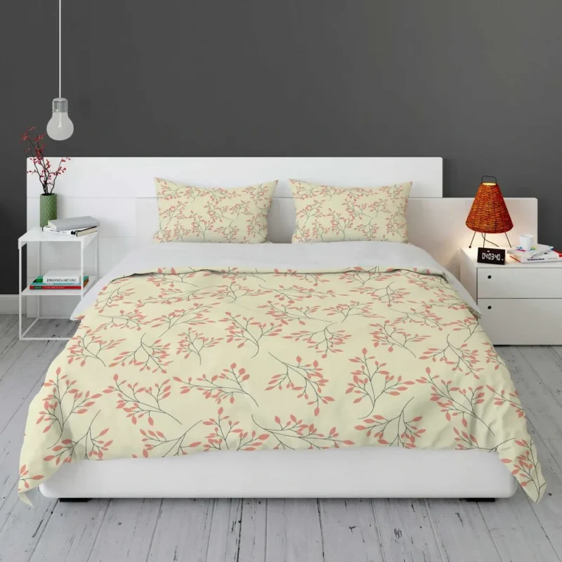 Vintage Floral Pink Pattern Bedding Set 1