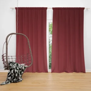 Vintage Maroon Color Curtain