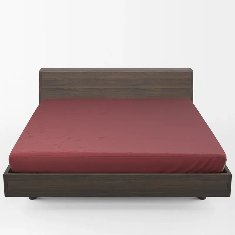 Vintage Maroon Color Fitted Sheet 1