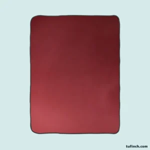 Vintage Maroon Color Fleece Blanket 1