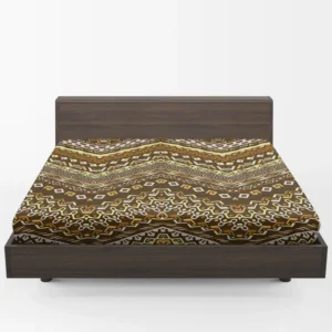 Vintage Tribal Zigzag Pattern Fitted Sheet 1