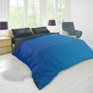 Vivid Blue Gradient Duvet Cover 1