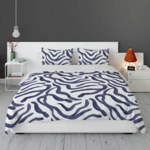 Watercolor Animal Print Wildlife Pattern Bedding Set 1